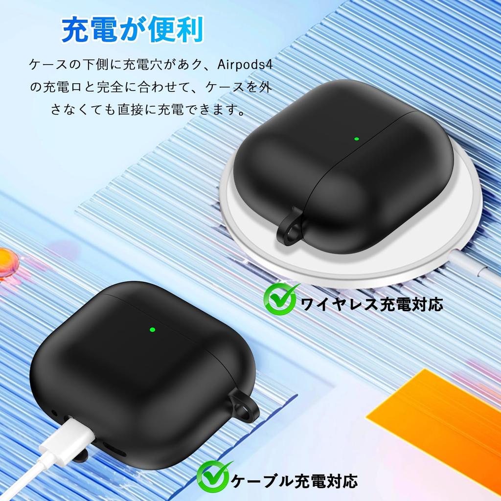 Seefox Airpods 4 Case in Airpods 4th Generation Silicone LED Can Be Worn and Airpods 4 Full Scratch Comes with Compatible with Protective Case