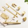 Chinese Style Gold Auspicious Cloud Half-Round Drawer Handles