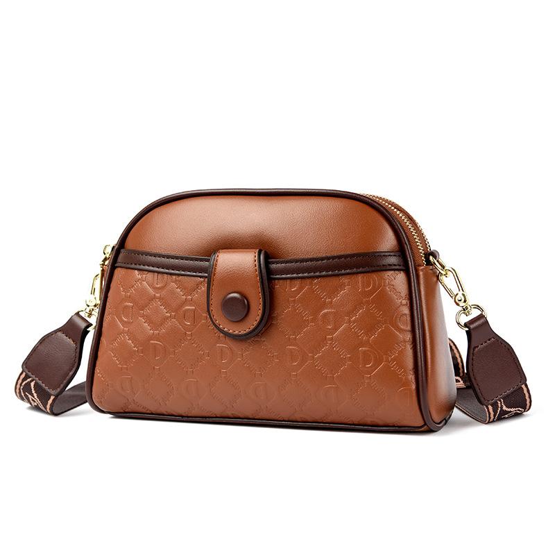 New Popular Small Square Bag Korean Version Simple and Fashionable Printed One shoulder Cross span Bag for Women