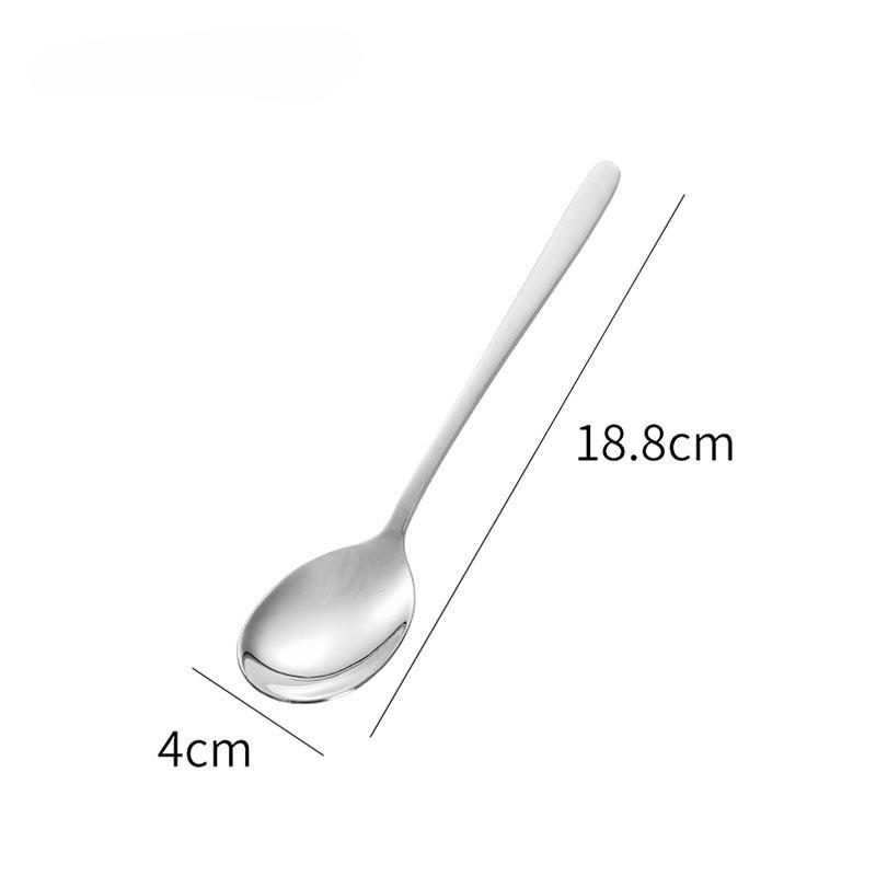 304 Stainless Steel Spoon Long-handled Household Spoon Dining Spoon Stirring Spoon
