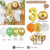 12-inch Animal Print Lion & Tiger Foil Balloons for First Birthday Décor