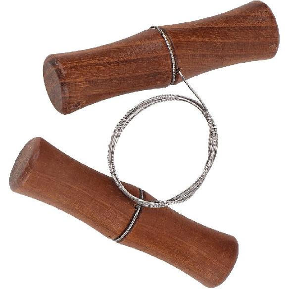 

Проволочный резак для глины, 1 штука 9,84 фута проволока для резки из нержавеющей стали, инструмент для резки сыра и теста, инструмент для керамики с деревянной ручкой для изготовления глиняных керамических художественных поделок