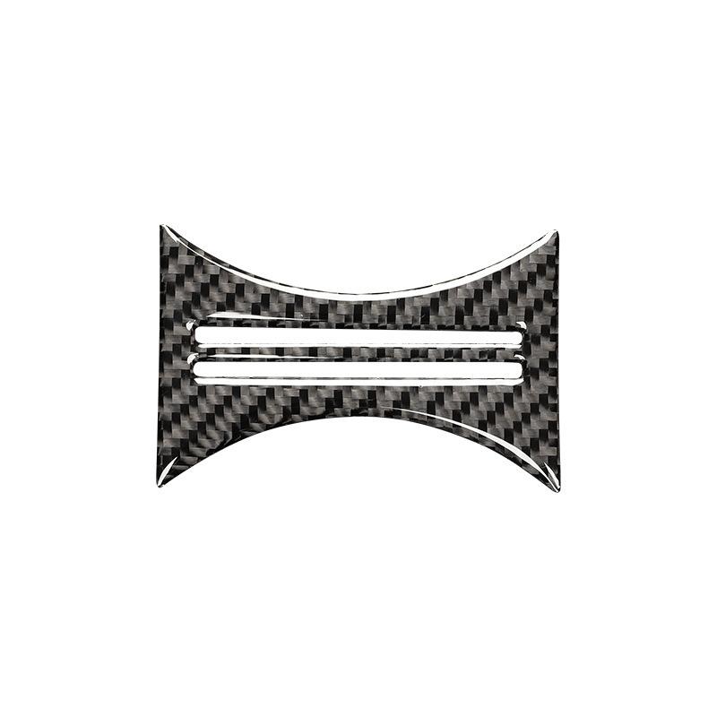 Carbon Fiber Car Water Cup Holder Panel Center Trim Cover Decoration Sticker For Mercedes Benz GLA CLA A B Class Interior Parts