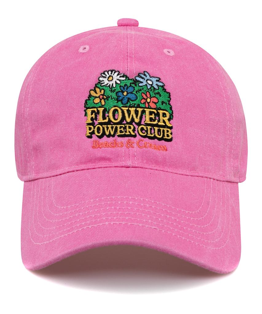 Bichiseuaenkeulim Flower Power Club Ball Cap-Pigment Pink