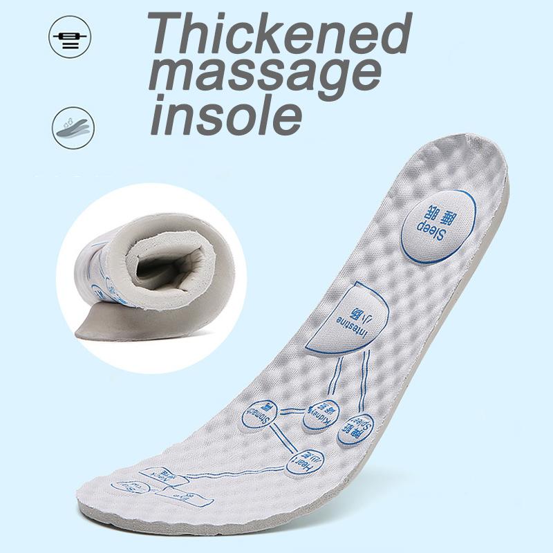 Damer Massasje Innersåle Ekte Lær Hul Pustende Sklisikker Svingesko Plattform Sykepleier Arbeidssko