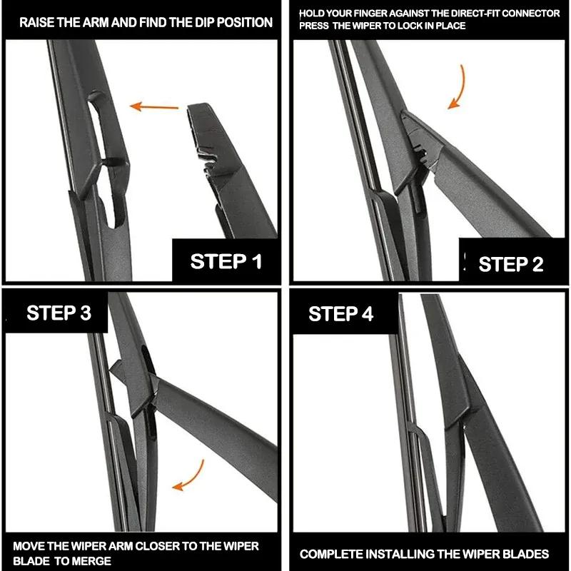 Rear Wiper ARM & Blade For Nissan X-Trail T32 2013- OEM Quality Back Windscreen Clean Tailgate Window Brush 28780-4CC0A
