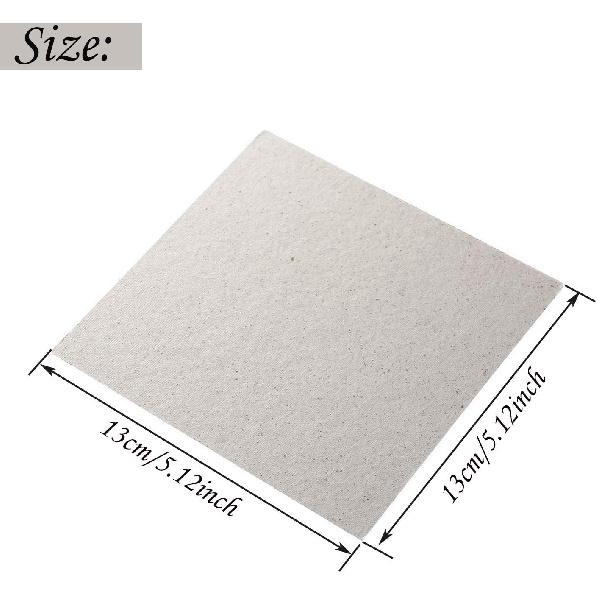Waveguide Covers for Microwave, Juerly 4 Pack Mica Plates Sheets Heat Ulation Board for Universal Microwave Oven Repairing Part - Cut To Size, 5.1x