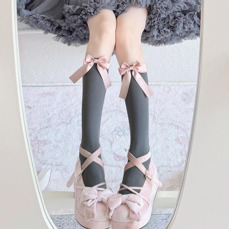 Spring And Summer Thin Calf Socks Women'S Elastic Skin-Penetrating Stockings Lolita Pure Desire Jk Socks Japanese College Wind Knee Socks