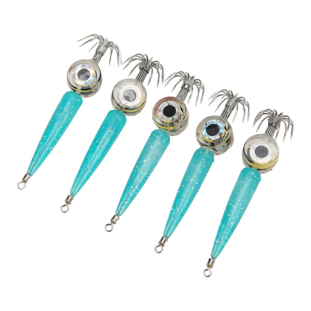 5 szt. Haczyk LED Ośmiornica Mocna Penetracja Stal Wysokowęglowa Elektroniczne Wędkowanie Światło Ośmiornicy dla