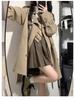 Women's Mid-Length Petite Trench Coat - 2025 Spring/Autumn, New Korean-British Style, Short & Thickened.