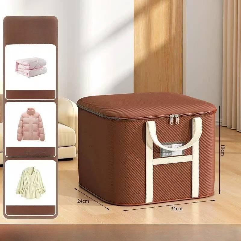 

Large-Capacity Foldable Moving & Storage Bags with Sturdy Handles - Heavy-Duty Fabric Organizers for Clothes, Seasonal Bedding, Wardrobe, Dorm, Moving M
