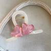 Korean Style Heart Shark Clip Transparent Resin Shark Clip Gift Love Hair Claw  Daily