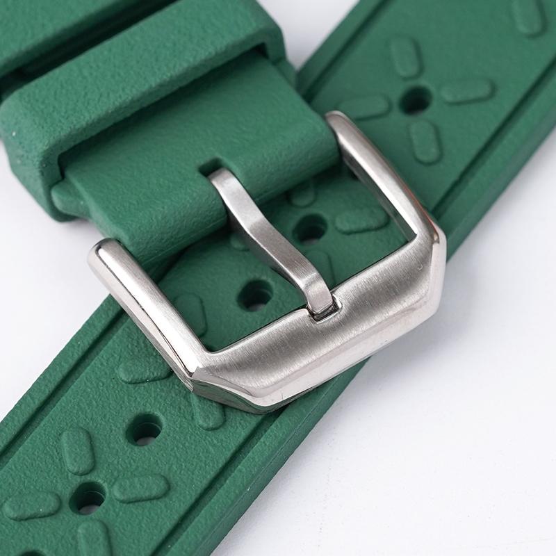 FKM Fluorgummiband för Tissot PRX-serien T137.407/T137.410 Super Player 40mm Herrar Snabbfäste Adapter Klockarmband 12mm