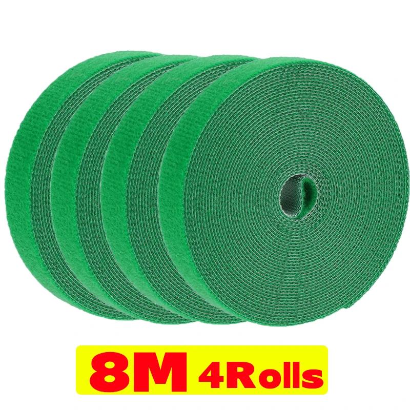 1/10 Rolls Nylon Plant Ties Plant Bandage Adjustable Hook Loop Fastener Tape Plant Flower Wrap Support Ties Garden Accessories