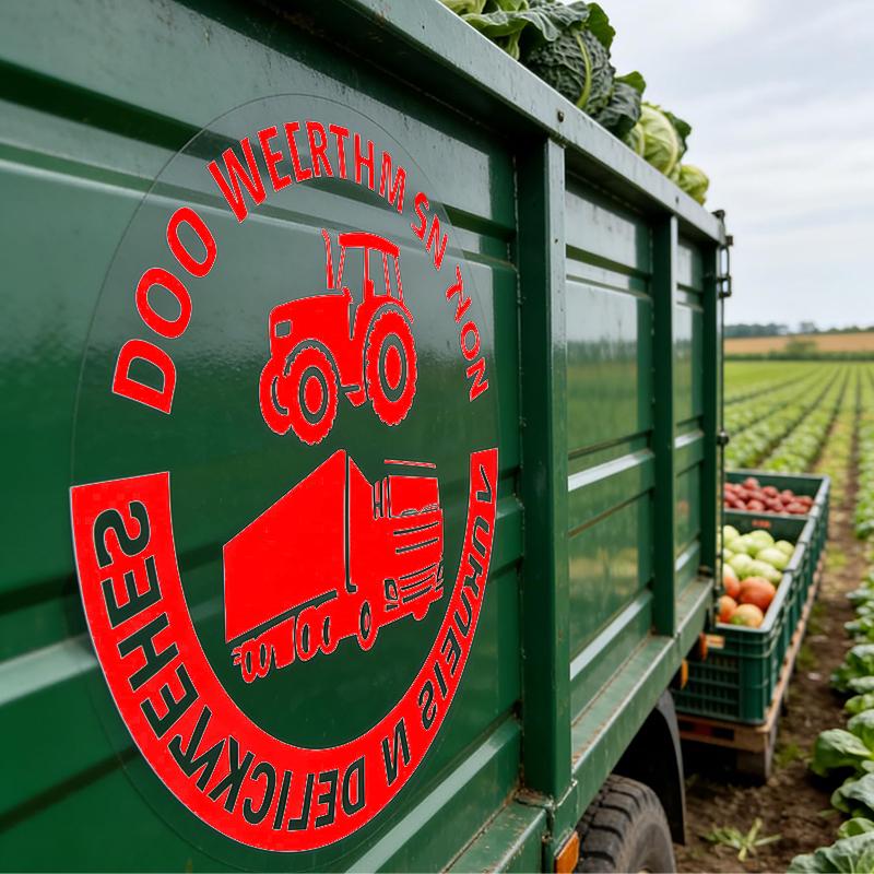 No Farmers No Food No Trucks No Deliveries Vinyl Sticker, Personalized Stickers, Heavy-Duty Weatherproof Car Sticker