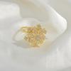 Adjustable Rotating Snowflake Ring for Women: Fashionable Influencer-Inspired Index Finger Ring