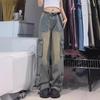 Women's High-Waisted Retro Wide-Leg Jeans: Autumn Slimming, Loose Fit for a Hot Street Style.