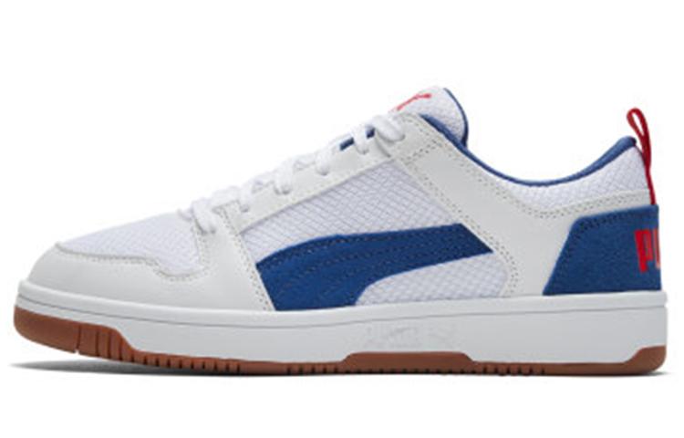 PUMA Rebound Layup Lo White/Blue 370914-01 36