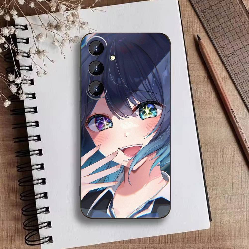 Anime Oshi-no Ko Phone Case For Samsung Galaxy A73,A72,A71,A70,A52,A51 Others Soft Black Cover