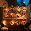 Battery Operated Fairy Lights for Party Halloween LED String Lights, Pumpkin Ghost Spider Whimsical Festival Kids Party, 1.5m/3m/6m Glowing