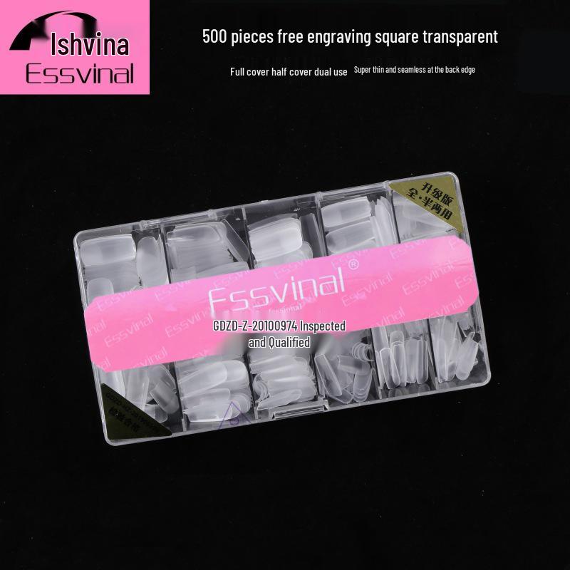 

Ультратонкие матовые квадратные и каплевидные миндалевидные накладные ногти для ношения, с полным и половинным покрытием