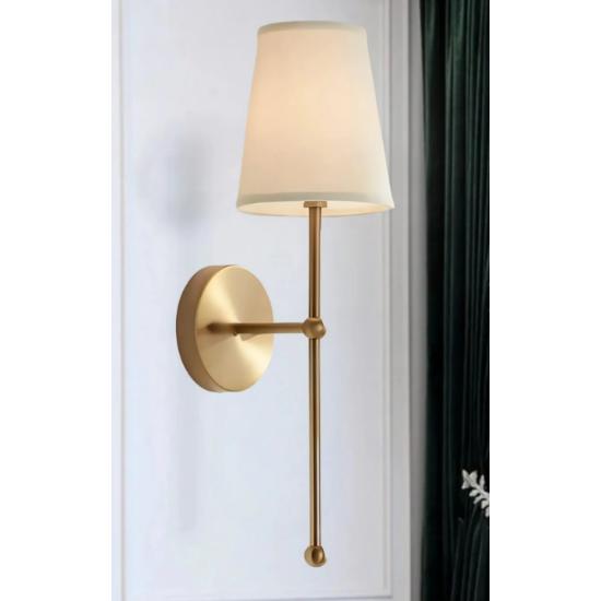 

Modern Tasarım 1 Adet Duvar Ledli Pilli Aplik Tak Çalıştır Eskitme Gold Krem Abajur Gün Işığı Pilli