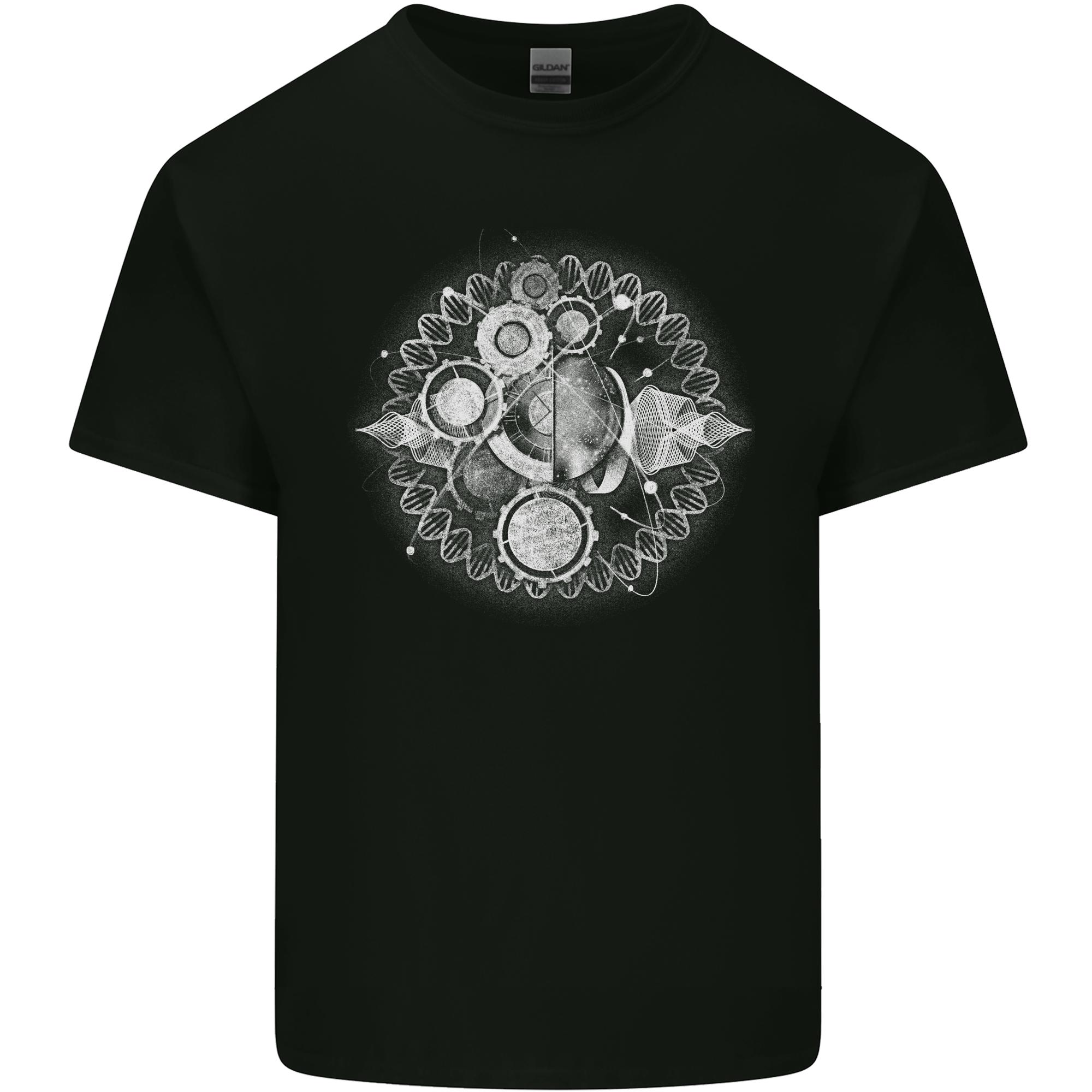 Universe Clock Cosmos Planets Space Unisexs Light Cotton TShirt S