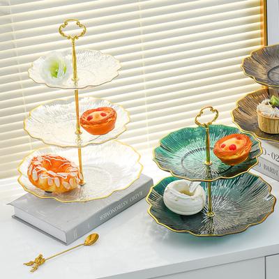 Fruit Plate Living Room Home Coffee Table Multilayer Afternoon Tea Dessert Cake Plate Dessert Display Shelf Luxury.