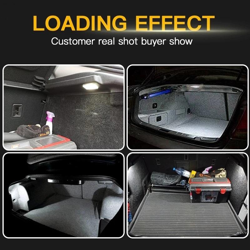 CANbus Error Free For 964 986 987 996 993 997 GT Cayenne Carrera Boxster White Led Trunk Luggage Compartment Lights