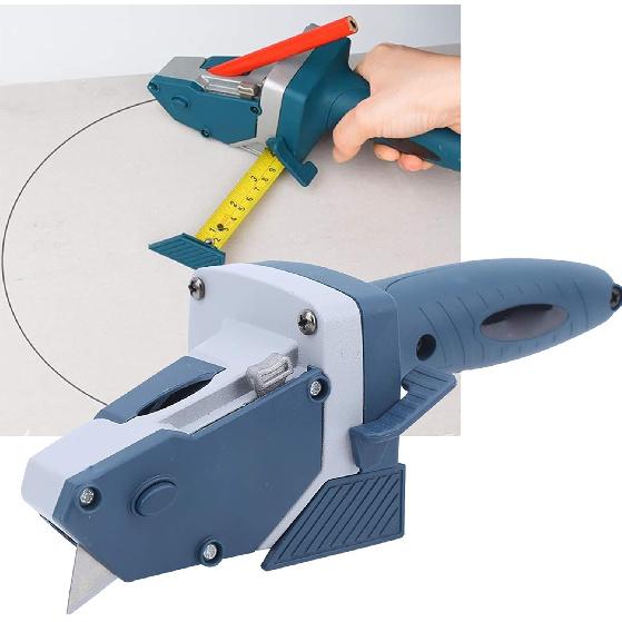 Gypsum Board Cutting Tool, Manual Hand Push Cutting Tools Multi Functional Gypsum Board Cutter Hand Push Drywall Cutting Artifact Tool