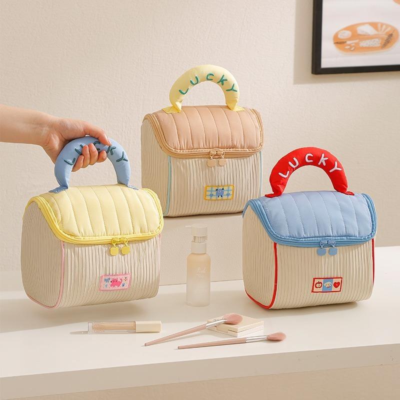 Cute Cottage Trendy News - Favorite Cloud - Feel Cosmetic Bag Travel Bag Soft Cute Portable Storage Bag Large - Capacity Household Storage Bag