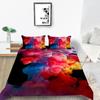 3D Color Halo Printing Bedding Single Double Bed Full Size Quicksand Pattern Pillowcase and Quilt Cover Washable and Comfortable Home Decoration