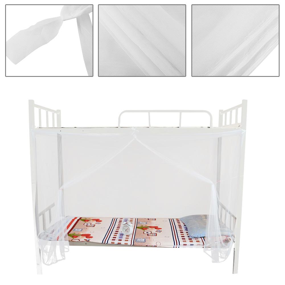 4 Corner Post Bed Canopy Mosquito Net Twin Full Queen Size Netting White