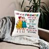 1Pc Contemporary "Friend" Sofa Living Room Bedroom Bed Holiday Decorative Cushion Cover, 18X 18 Inches Without Pillow Core