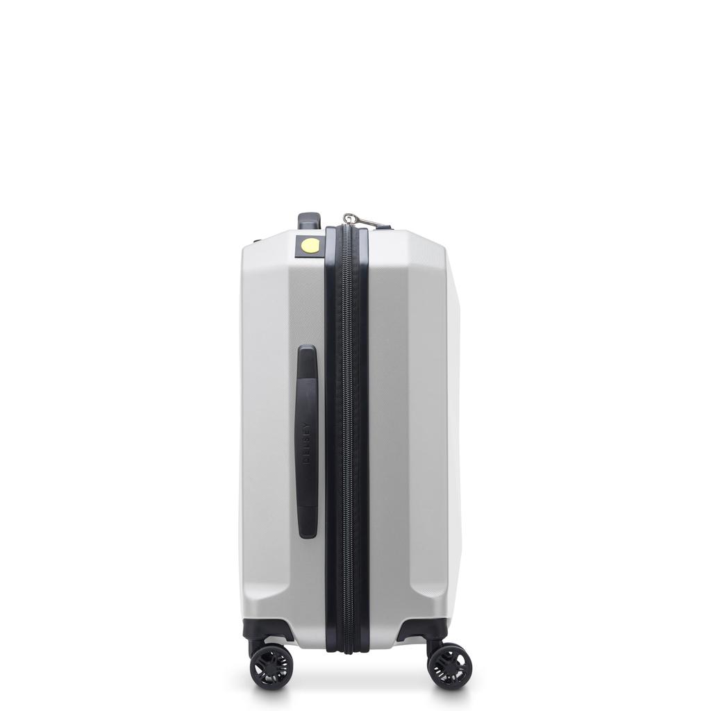 DELSEY PARIS Karat 2.0 Suitcase, 37L, 55cm, 2.5kg, 5-Year Warranty, Carry-On, TSA Lock, Official Import, DL00261980111, Silver