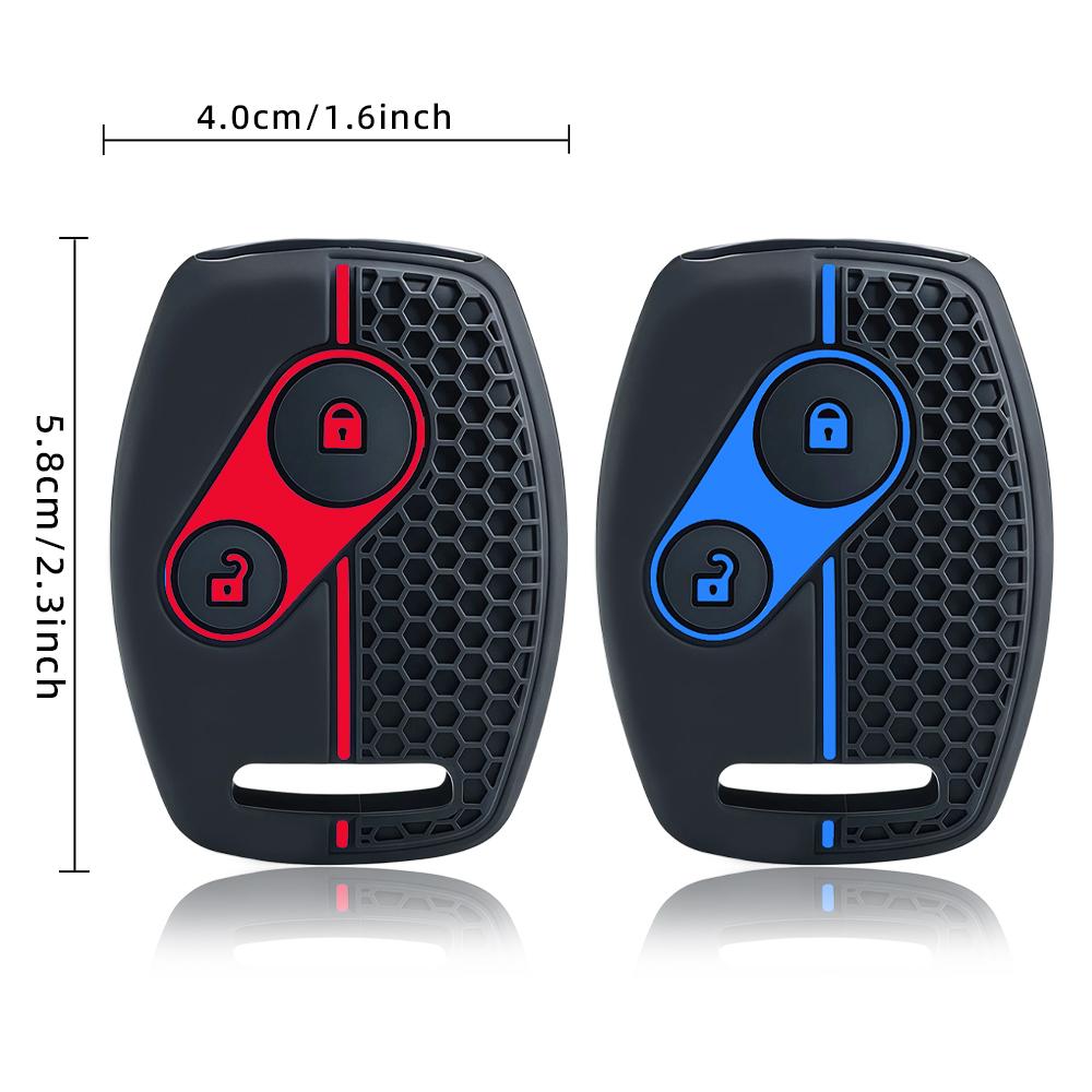 New Silicone Car Key Case Cover Remote Fob For Honda Accord 7 Jazz Frv Civic Cr-V 2008 Crz Insight Fit Srv Chord 7 Gr8 150R