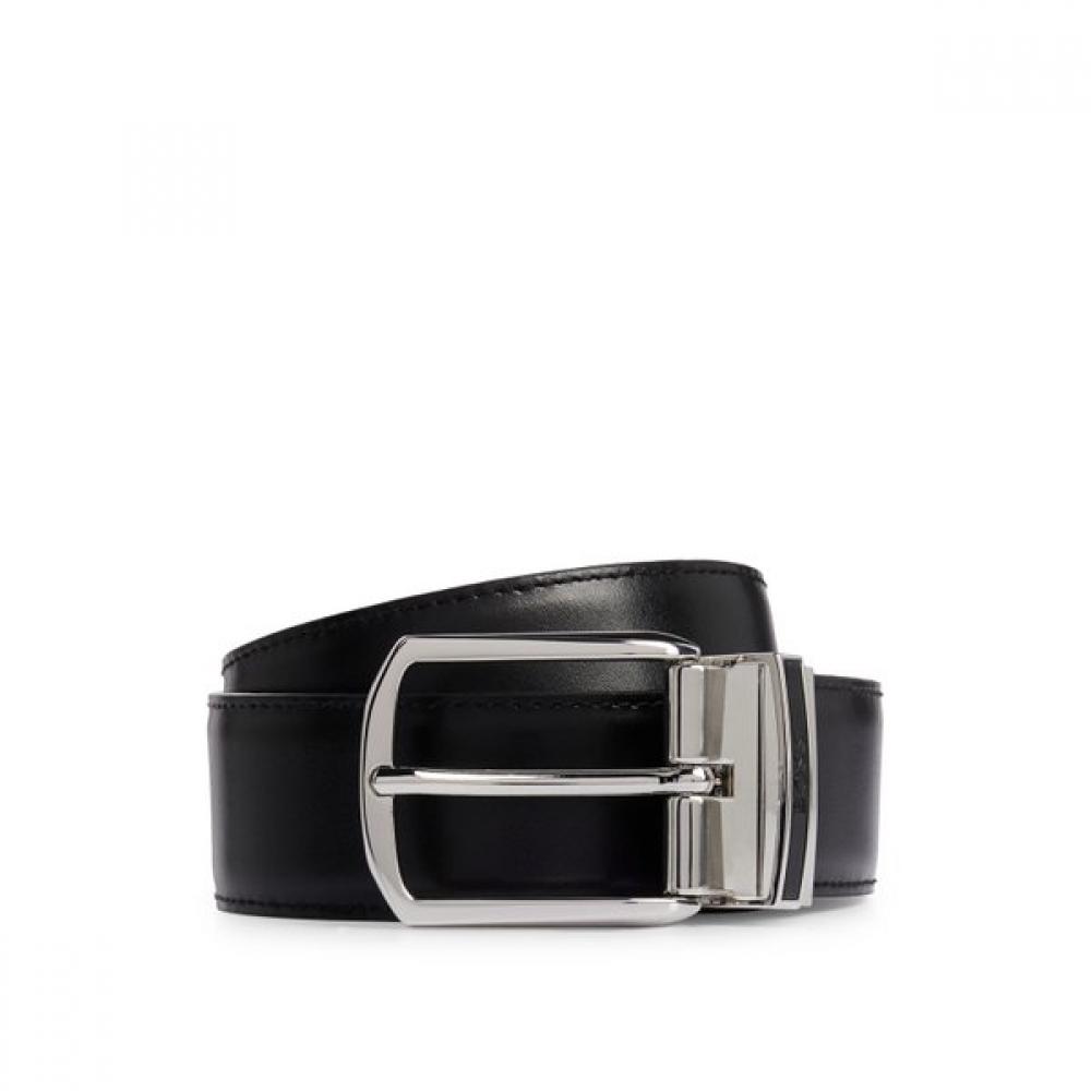 Boss Reversible Leather Belt Black 50522883001 ONESI