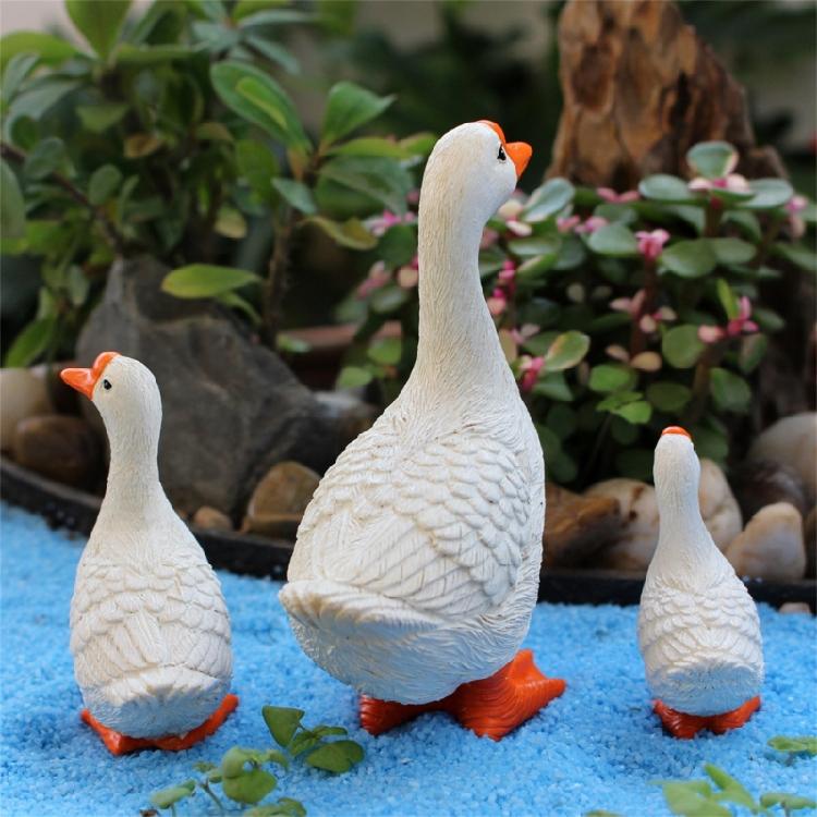 Simulations Geese Toy Summer Beach Landscape Garden MiniatureOrnaments