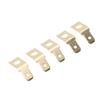 100PCS Quick Disconnect Connectors Non Insulated Solderless Adapters 10 Stud 1/4 Inch Male Spade