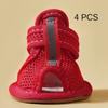 New Pet Shoes Cowgirl Bottom Mesh Sandals Dog Shoes Dog Sandals