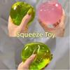 Green Apple Squeeze Toys Crystal Transparent  Stress Relief Vent Fidget Toys Plasticity Squeeze Toy Relaxing Gift for Friends
