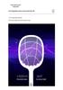 Rechargeable 2-in-1 Electric Mosquito and Fly Swatter with Lithium Battery and Automatic Charging