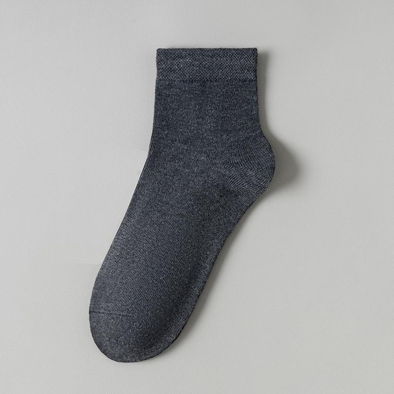 Herren Frühling und Herbst All Match Einfarbig Business Freizeit Sport Tube Baumwollsocken