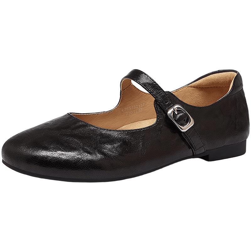 CAMEL Women s Sheepskin Mary Jane Flats 37