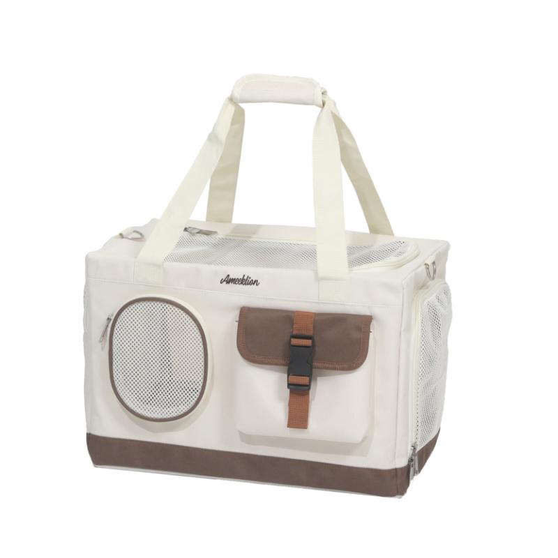 

Large Capacity Double-layer Cat Bag Breathable Pet Tie Rod Handbag Portable Multi-cat Travel Bag Foldable Dog Bag Cat Carriers