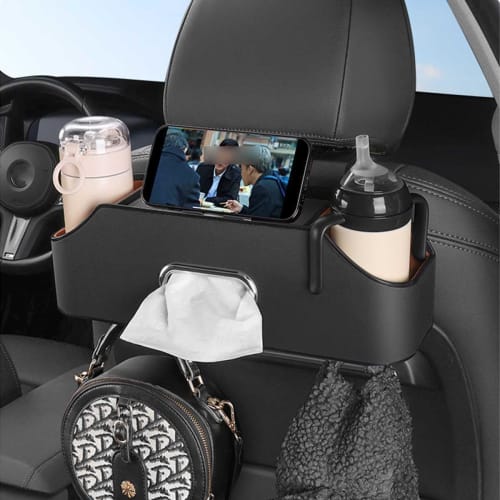 Compatible with Nissan Sakura SAKURA B6AW KE0 Type Car Multifunctional Storage Box Tissue Case Drink Holder Car Seat Back Storage Box Rear Seat Storag