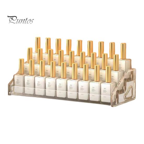 

Органайзер для лака для ногтей, акриловая стойка для дисплея, прозрачный дизайн, многоцелевой органайзер для солнцезащитных очков, держатель для эфирных масел Triple Layer