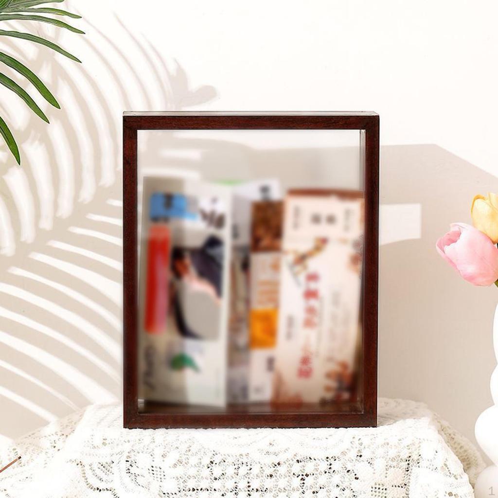 Ramka na pamiątki podróżne z przezroczystym etui dwustronnym na pamiątki, rękodzieło, dzieła sztuki