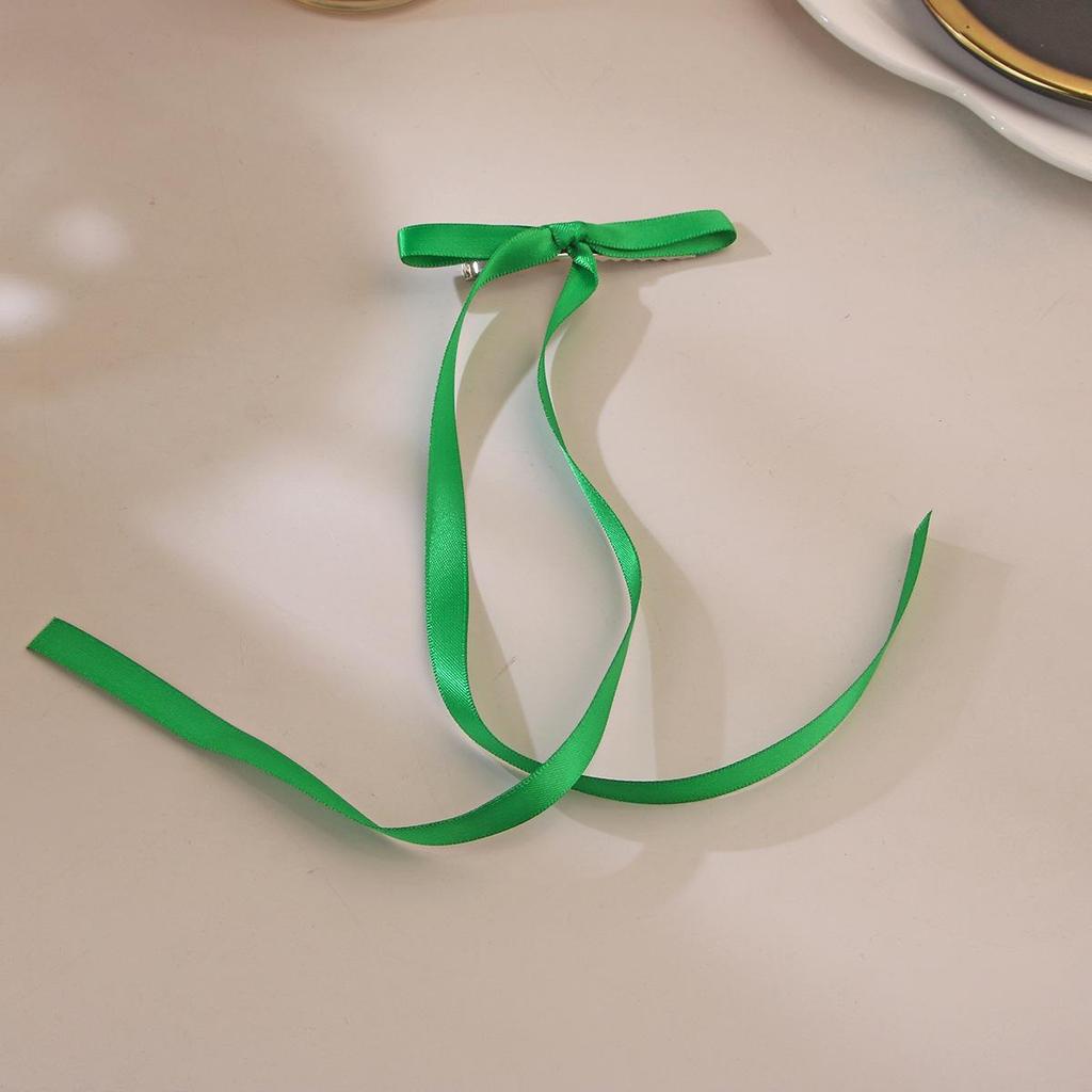 Ballet Style 4cm Bow Duckbill Hair Clip - Sweet Ribbon Hair Accessory