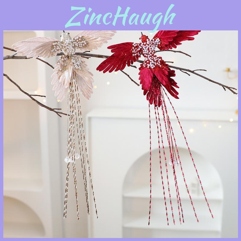 Christmas Hummingbird Decor With Faux Feather Material For Holiday Tree And Scene Decoration